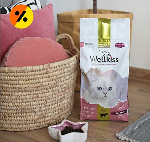 Сухой корм Wellkiss для привередливых кошек